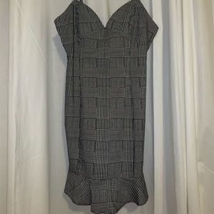 Black and White Gingham Dress